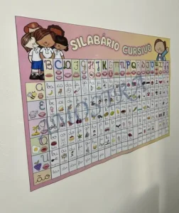 Amostra do material 01- Silabário Cursivo