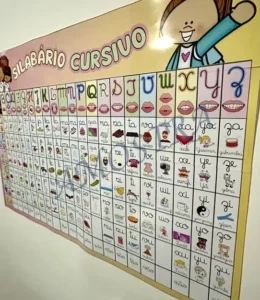 Amostra do material 01- Silabário Cursivo