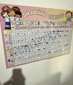 Amostra do material 01- Silabário Cursivo
