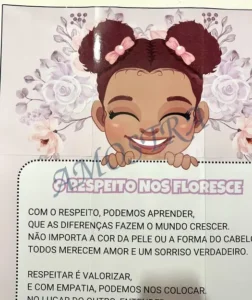 Amostra do material 02- Luva Poema (Consciência Negra)