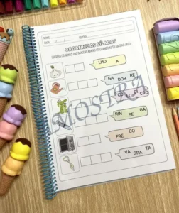 Amostra do material 06- Organize as Sílabas- Sílabas Complexas