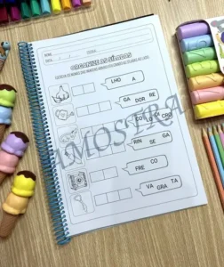 Amostra do material 06- Organize as Sílabas- Sílabas Complexas