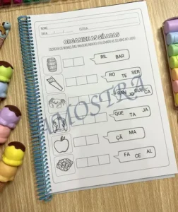 Amostra do material 06- Organize as Sílabas- Sílabas Complexas