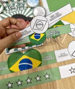 Amostra do material 07- Kit Luva e Lembrancinhas Dia da Bandeira
