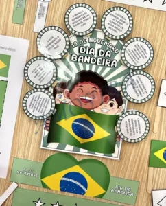 Amostra do material 07- Kit Luva e Lembrancinhas Dia da Bandeira