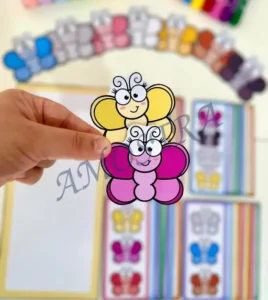 Amostra do material 1- Borboletas das Cores