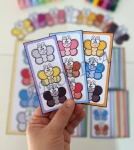 Amostra do material 1- Borboletas das Cores