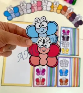 Amostra do material 1- Borboletas das Cores