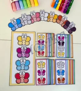 Amostra do material 1- Borboletas das Cores
