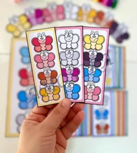 Amostra do material 1- Borboletas das Cores