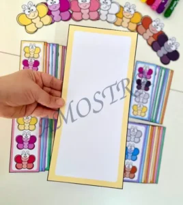 Amostra do material 1- Borboletas das Cores