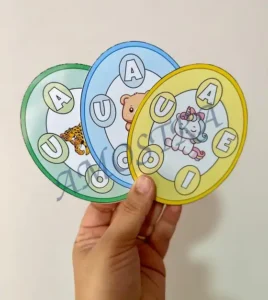 Amostra do material 1- Roda das Vogais