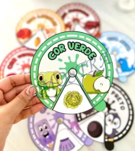 Amostra do material 1- Roleta das Cores