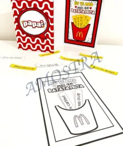 Amostra do material 10- Cartão Dia dos Pais Batata Frita
