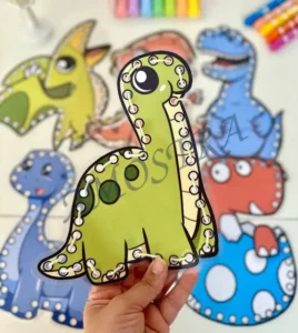 Amostra do material 11- Alinhavos Dinossauros