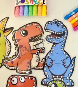 Amostra do material 11- Alinhavos Dinossauros