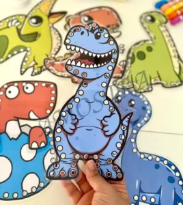 Amostra do material 11- Alinhavos Dinossauros