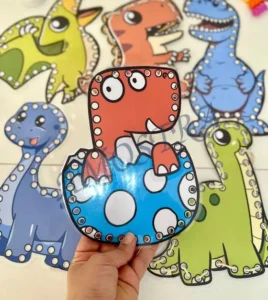 Amostra do material 11- Alinhavos Dinossauros