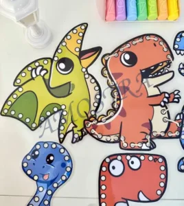 Amostra do material 11- Alinhavos Dinossauros