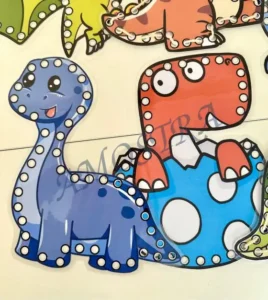 Amostra do material 11- Alinhavos Dinossauros