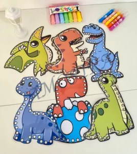 Amostra do material 11- Alinhavos Dinossauros