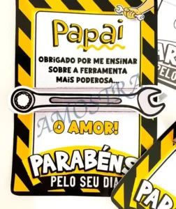 Amostra do material 11- Cartão Dia dos Pais Ferramentas