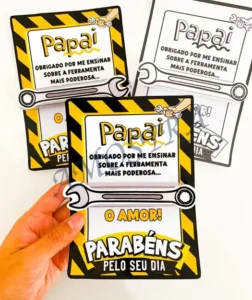 Amostra do material 11- Cartão Dia dos Pais Ferramentas