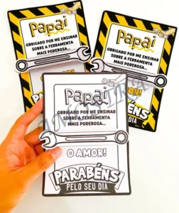 Amostra do material 11- Cartão Dia dos Pais Ferramentas