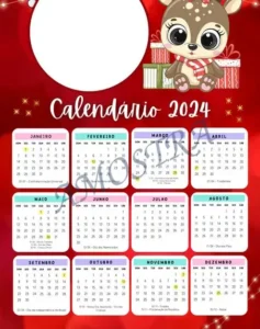 Amostra do material 13- Calendário Lembrancinhas