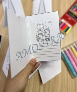 Amostra do material 14- Cartões Dia dos Pais