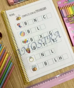 Amostra do material 18- Complete com as Vogais