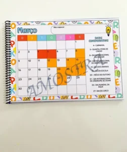 Amostra do material 2- Calendário Datas Comemorativas 2025