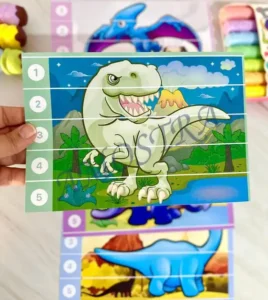 Amostra do material 2- Quebra-cabeça Dinossauro