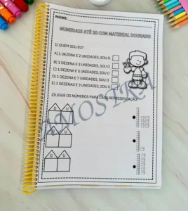 Amostra do material 20- Apostila Numerais Material Dourado