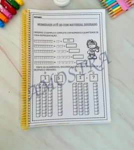 Amostra do material 20- Apostila Numerais Material Dourado