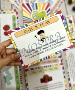 Amostra do material 20- Textinhos Sílabas Complexas