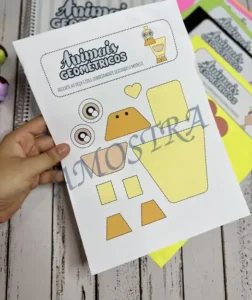 Amostra do material 21- Animais Geométricos