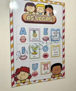 Amostra do material 21- Painel Vogais