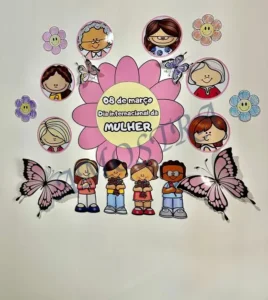 Amostra do material 23- Painel Dia Internacional da Mulher