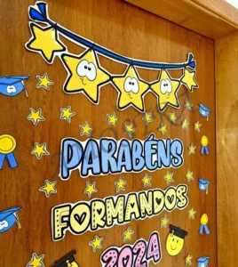 Amostra do material 24- Decoração porta Formandos