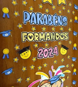 Amostra do material 24- Decoração porta Formandos