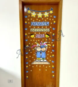 Amostra do material 24- Decoração porta Formandos