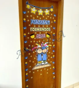 Amostra do material 24- Decoração porta Formandos
