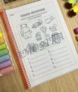 Amostra do material 25- Escrita enumerada