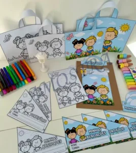 Amostra do material 26- Kit Capas Tema Jardim