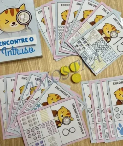 Amostra do material 27- Encontre o Intruso Numerais