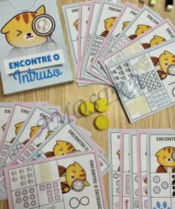 Amostra do material 27- Encontre o Intruso Numerais