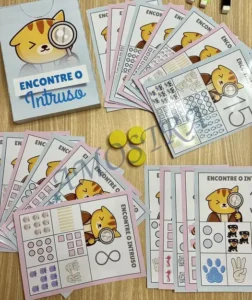 Amostra do material 27- Encontre o Intruso Numerais