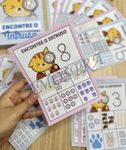Amostra do material 27- Encontre o Intruso Numerais