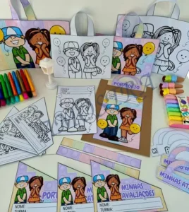 Amostra do material 27- Kit Capas Tema Festa